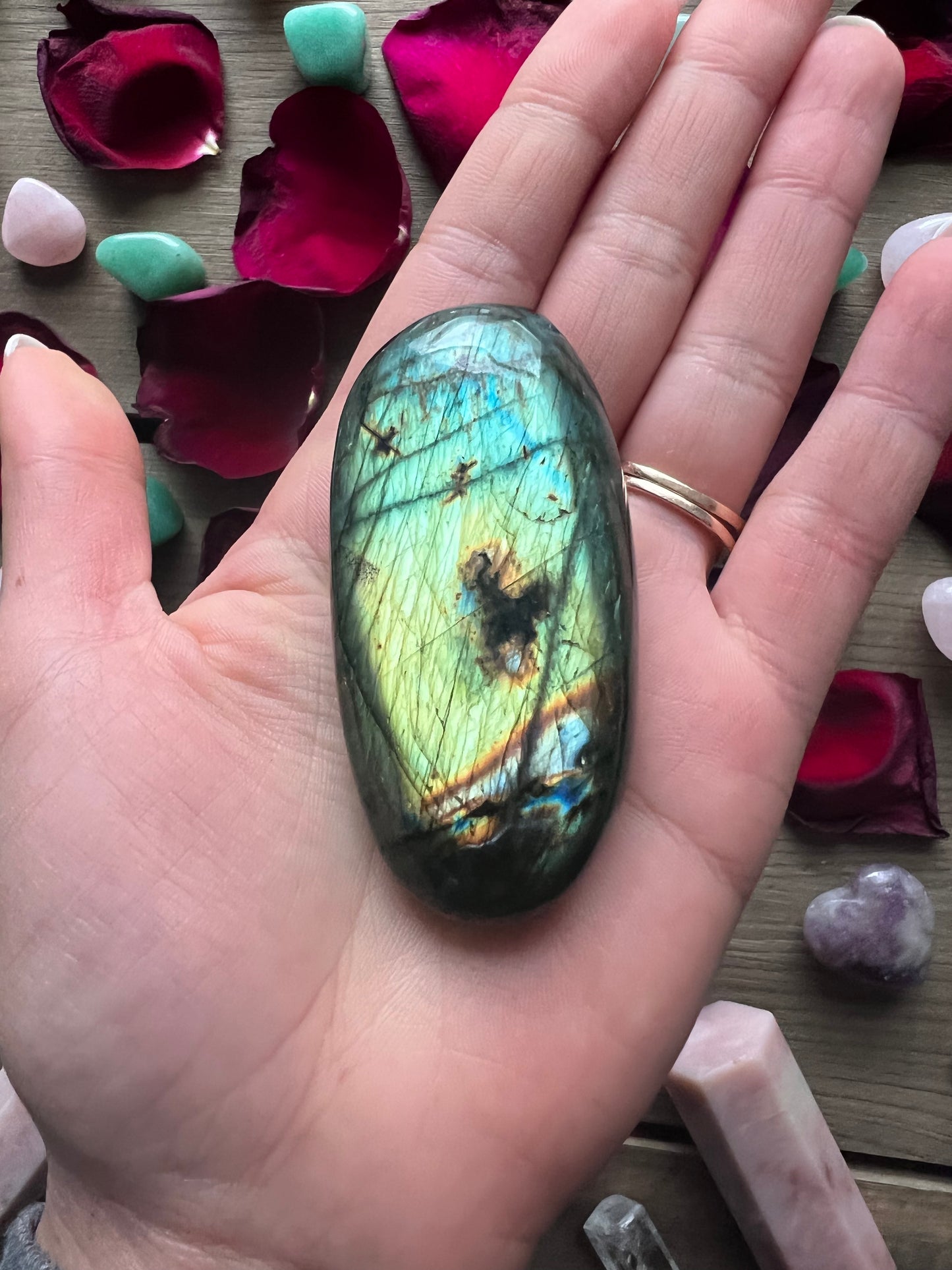 Labradorite Palm Stone (#88E) - Simply Affinity