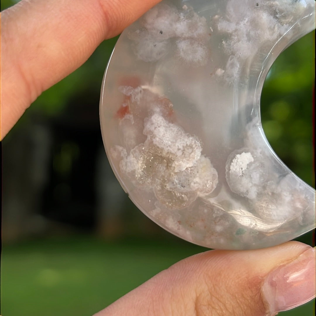 Flower Agate Moon (#12) - Simply Affinity