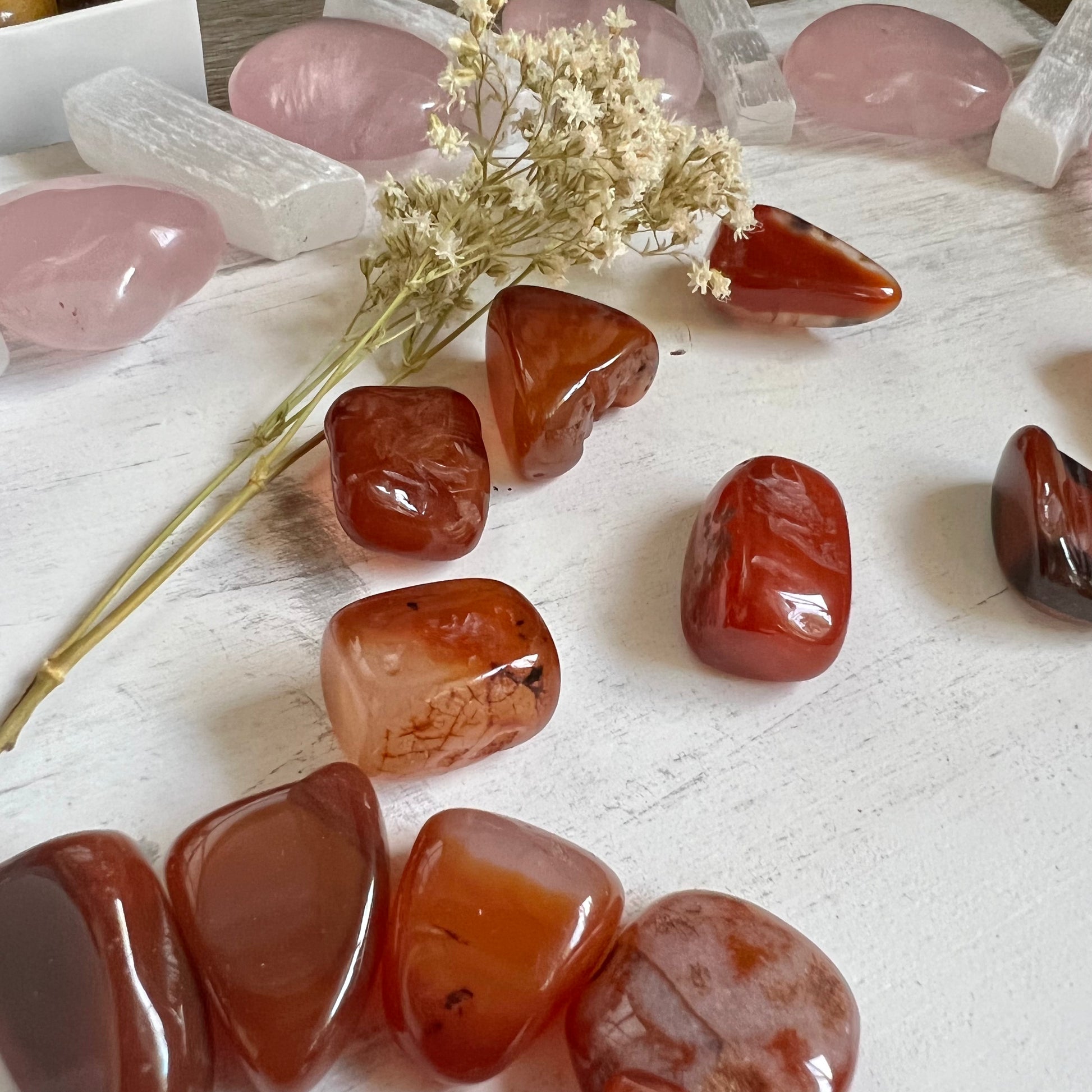 Carnelian Tumble Stone (1 piece intuitively chosen) - Simply Affinity