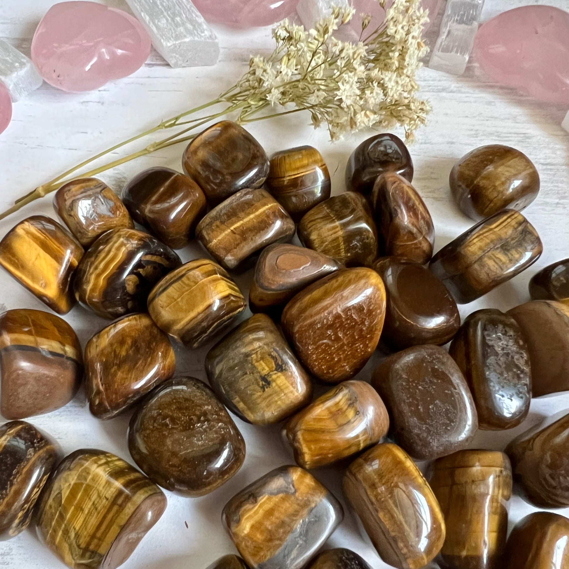 Tiger's Eye Tumble Stone (1 piece intuitively chosen) - Simply Affinity