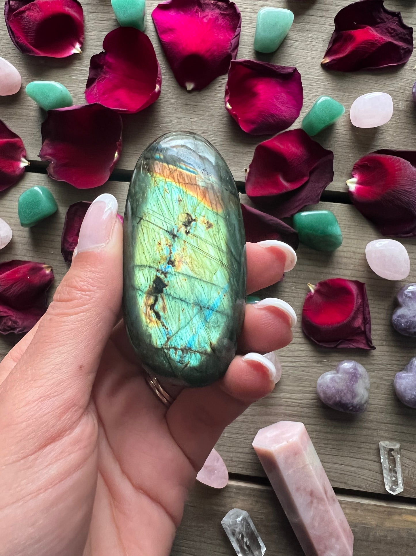 Labradorite Palm Stone (#88E) - Simply Affinity
