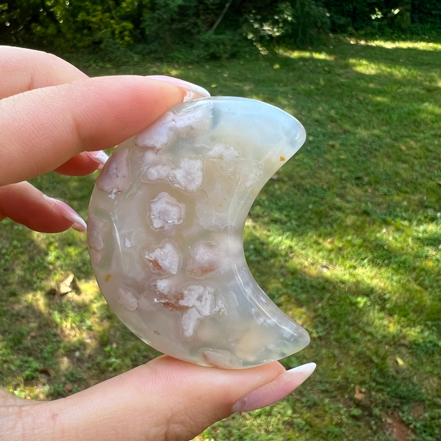 Flower Agate Moon (#7) - Simply Affinity