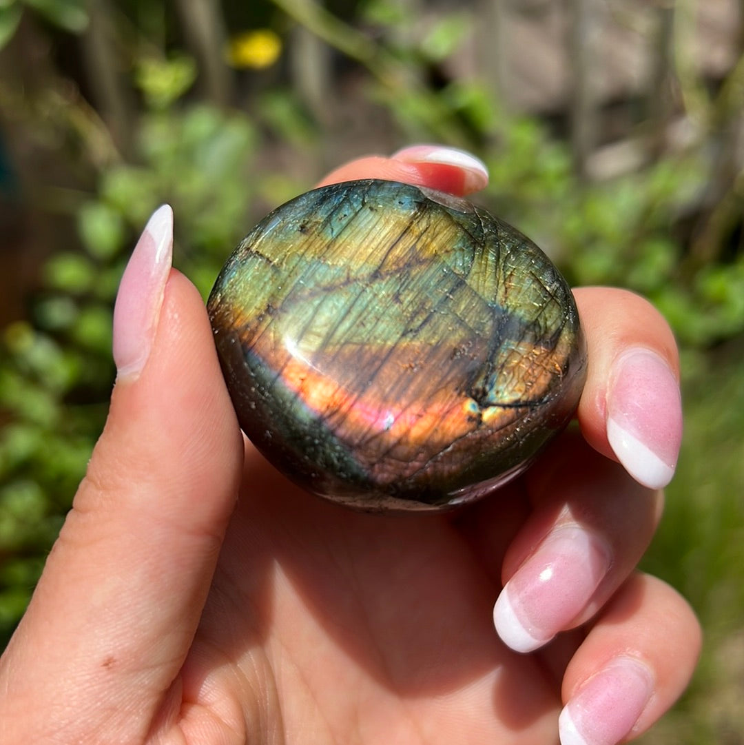 Labradorite Palm Stone (#123) - Simply Affinity