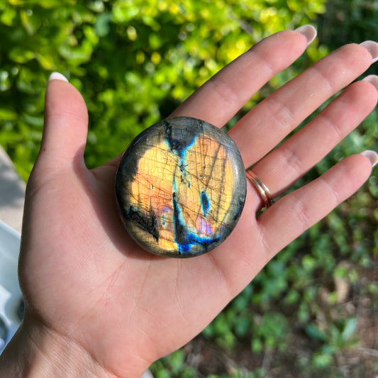 Labradorite Palm Stone (#310) - Simply Affinity