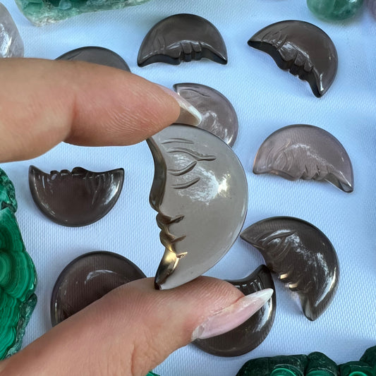 Smoky Quartz Moon (1 piece intuitively chosen) - Simply Affinity