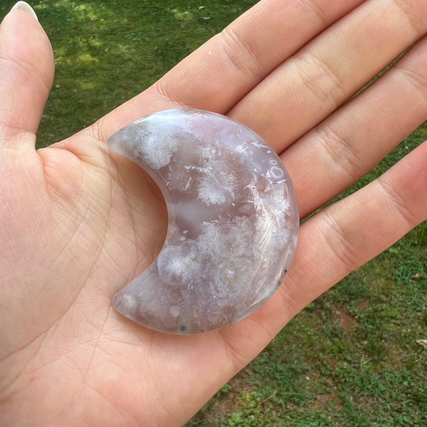 Flower Agate Moon (#12) - Simply Affinity