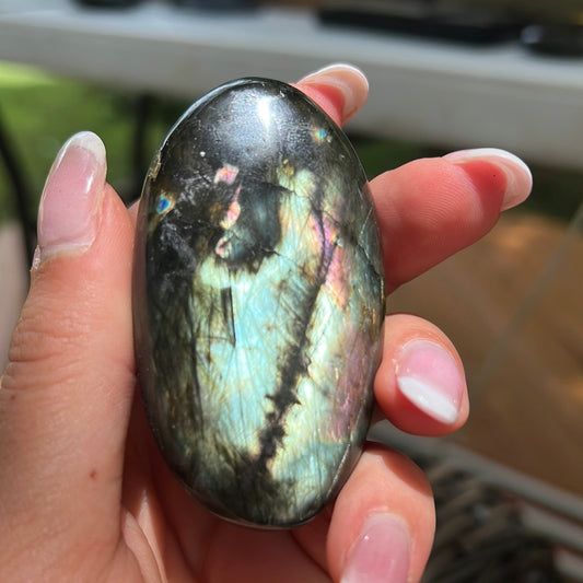 Labradorite Palm Stone (#116) - Simply Affinity
