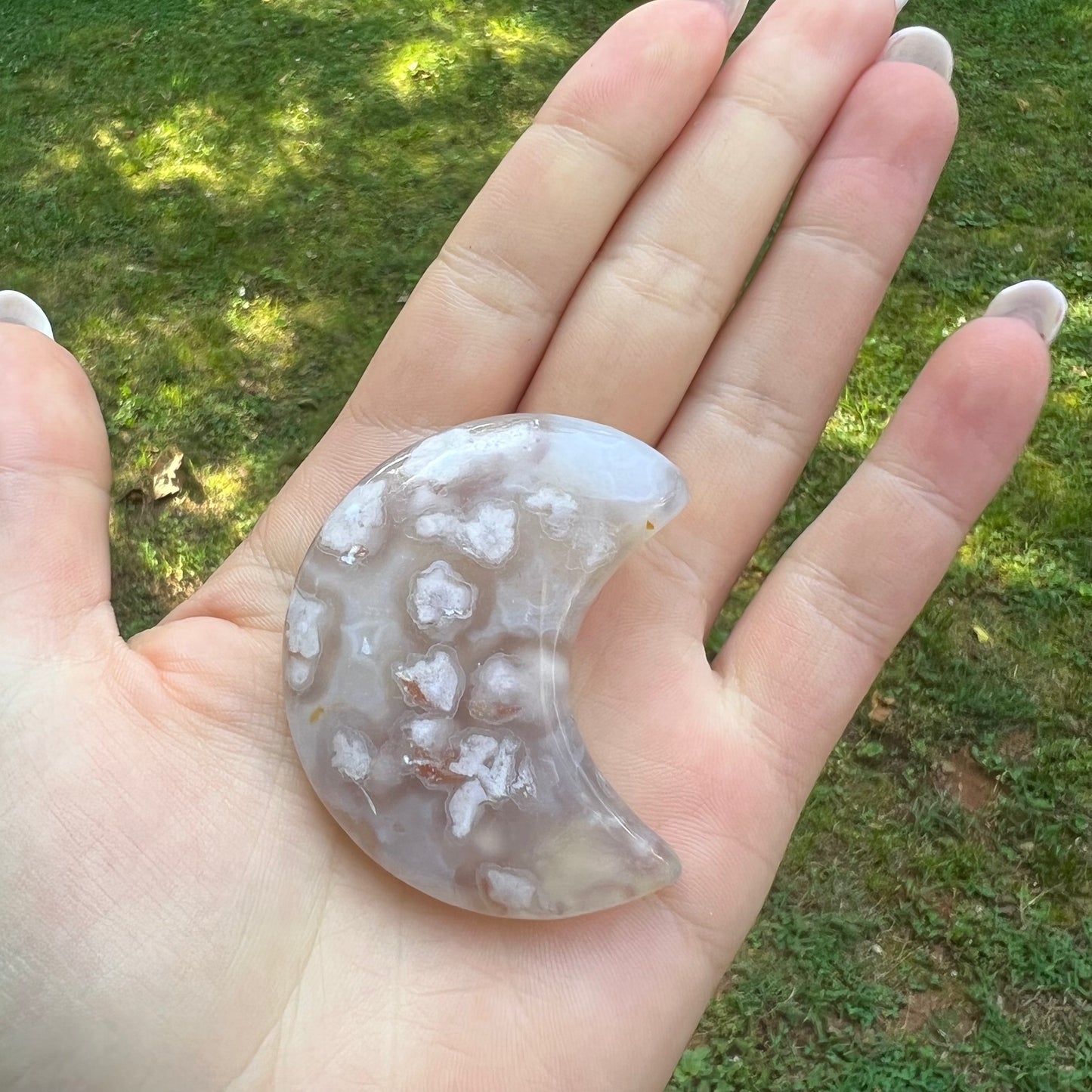 Flower Agate Moon (#7) - Simply Affinity