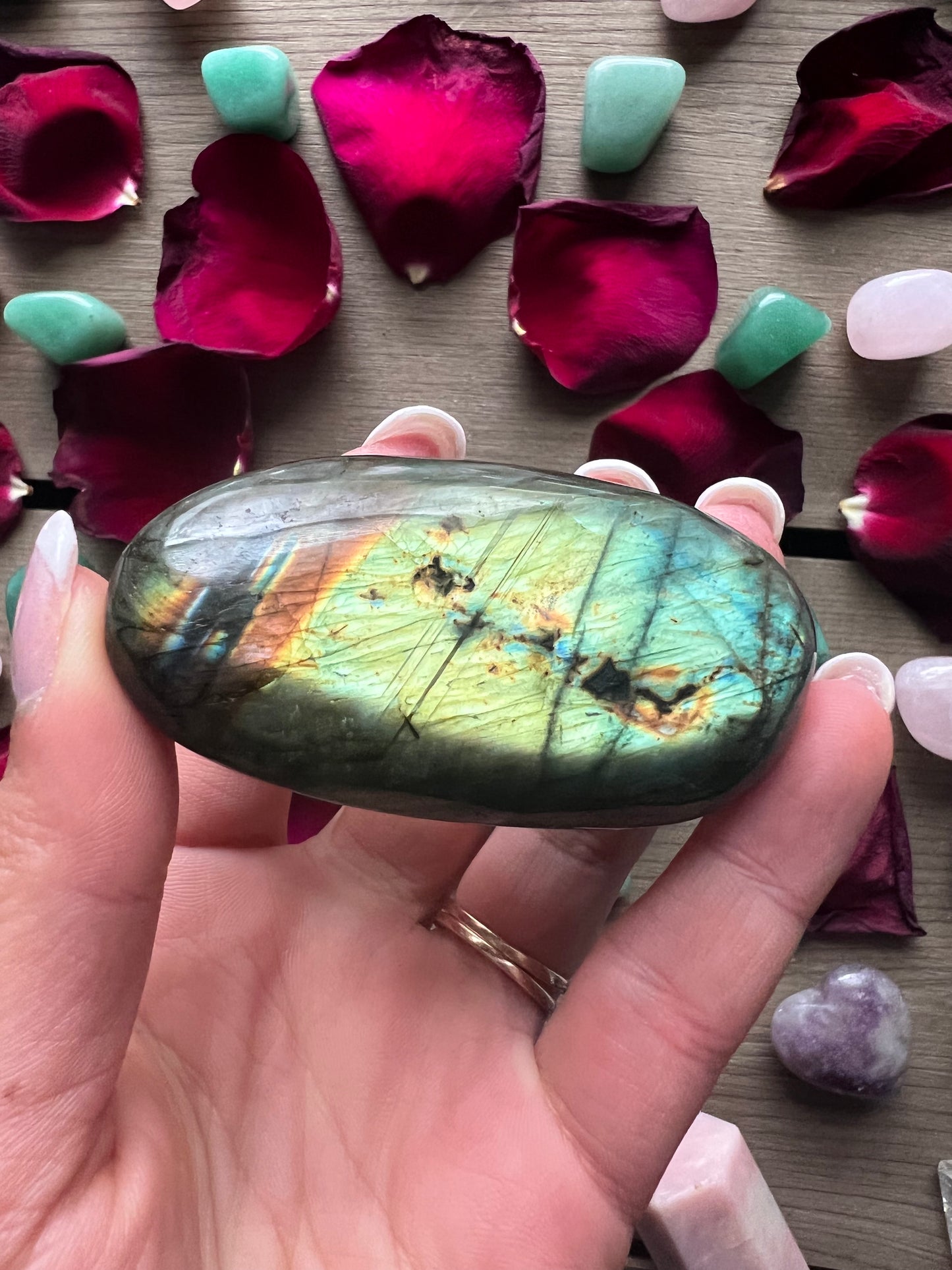 Labradorite Palm Stone (#88E) - Simply Affinity