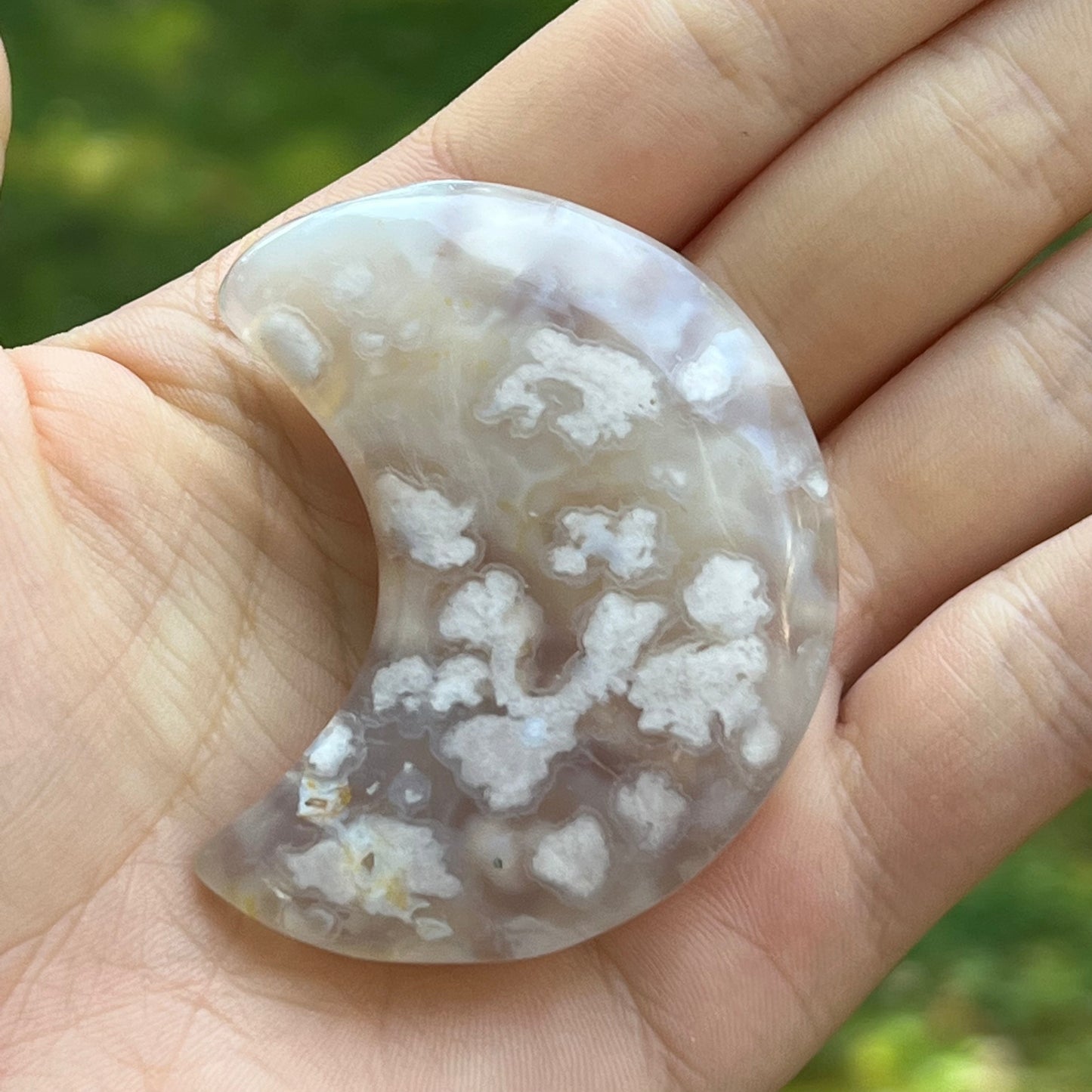Flower Agate Moon (#7) - Simply Affinity