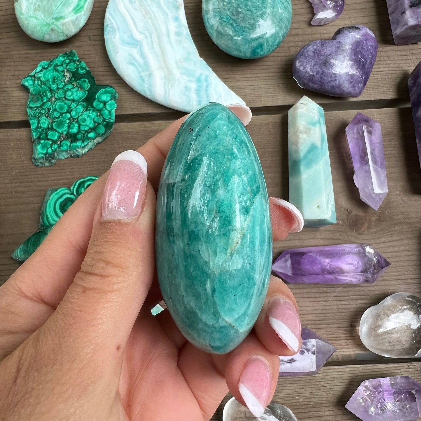 Amazonite Palm Stone (#11) - Simply Affinity