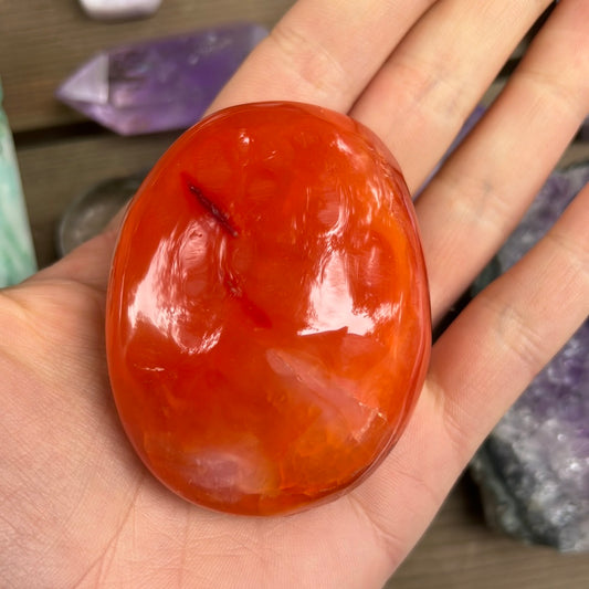 Carnelian Palm Stone (#10) - Simply Affinity