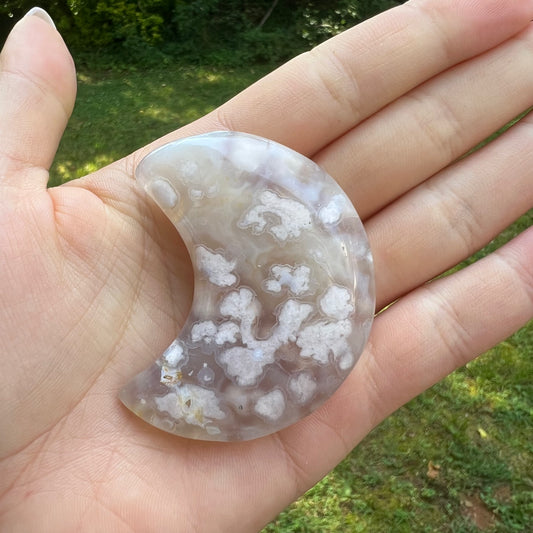 Flower Agate Moon (#7) - Simply Affinity