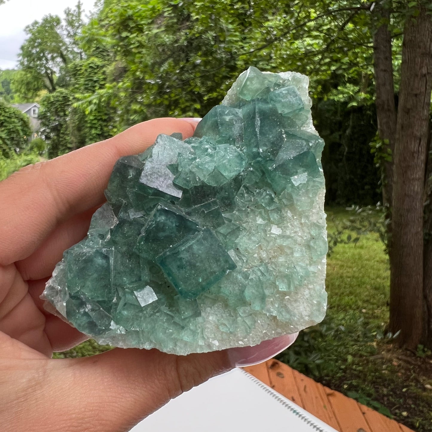 Raw Cubic Fluorite Cluster (#11) - Simply Affinity