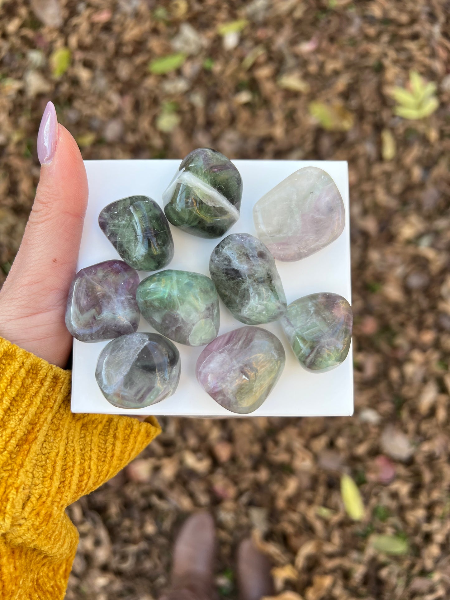 Fluorite Tumble Stone (1 piece intuitively chosen) - Simply Affinity