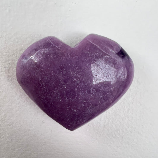 Lepidolite Heart (#1) - Simply Affinity