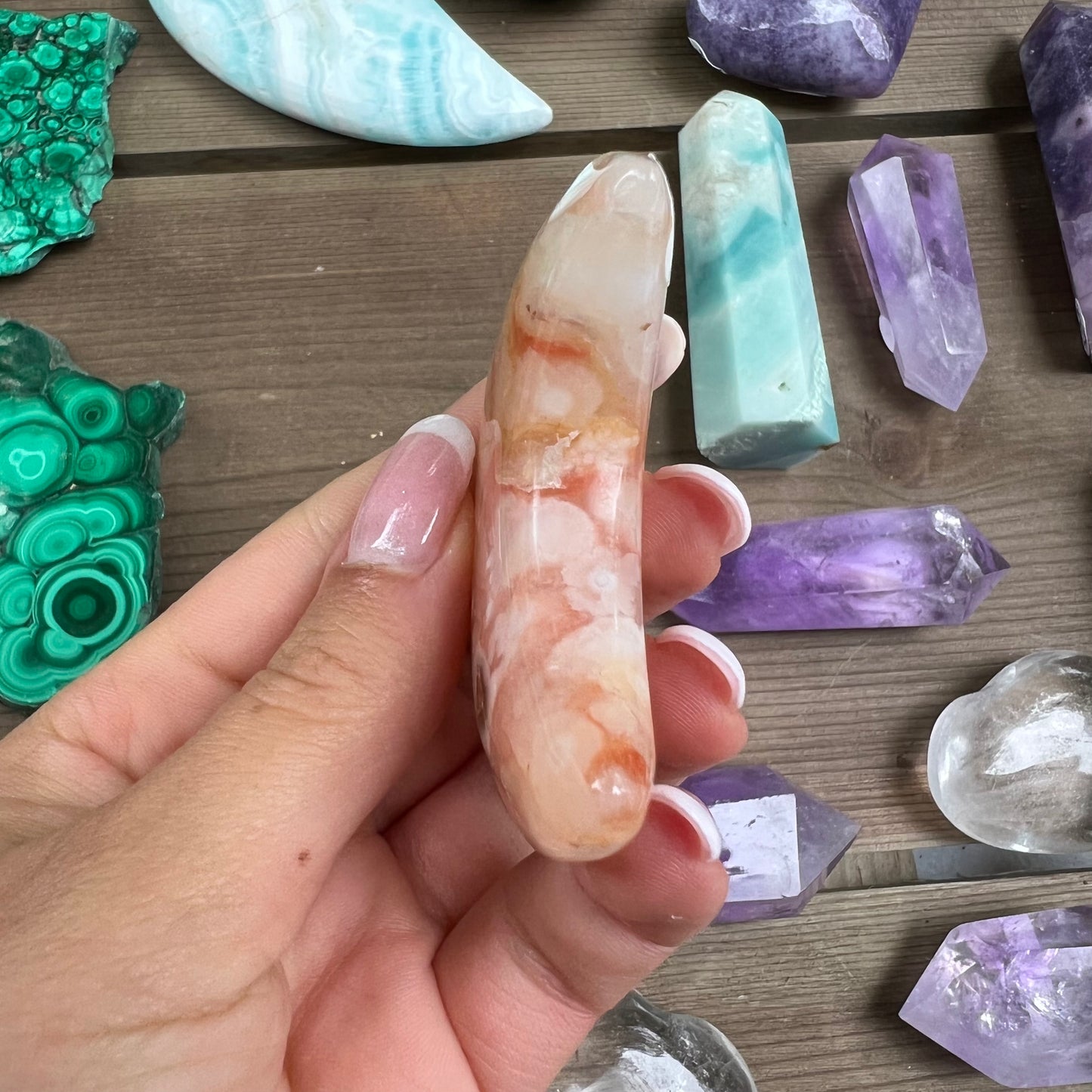 Flower Agate Moon (#1) - Simply Affinity