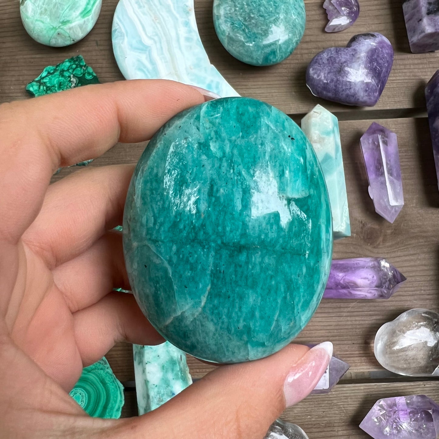 Amazonite Palm Stone (#11) - Simply Affinity