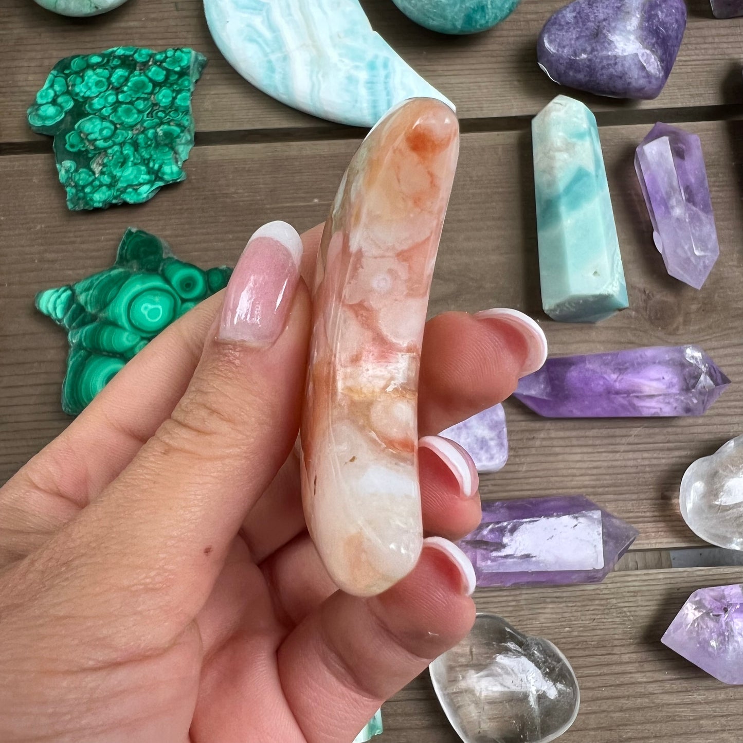 Flower Agate Moon (#1) - Simply Affinity
