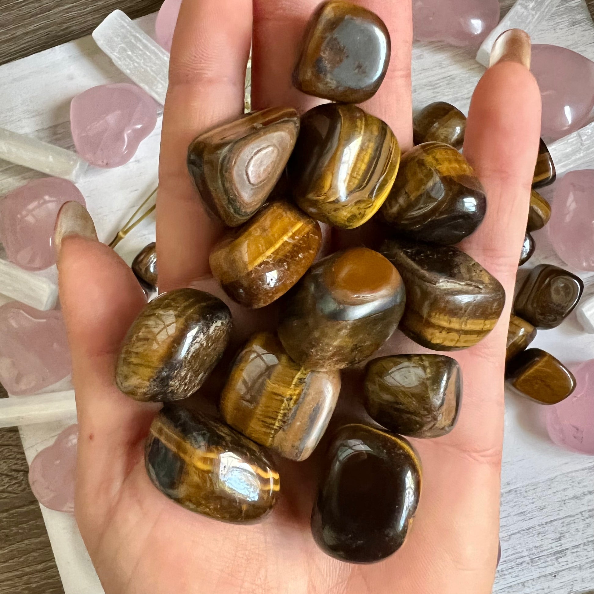 Tiger's Eye Tumble Stone (1 piece intuitively chosen) - Simply Affinity