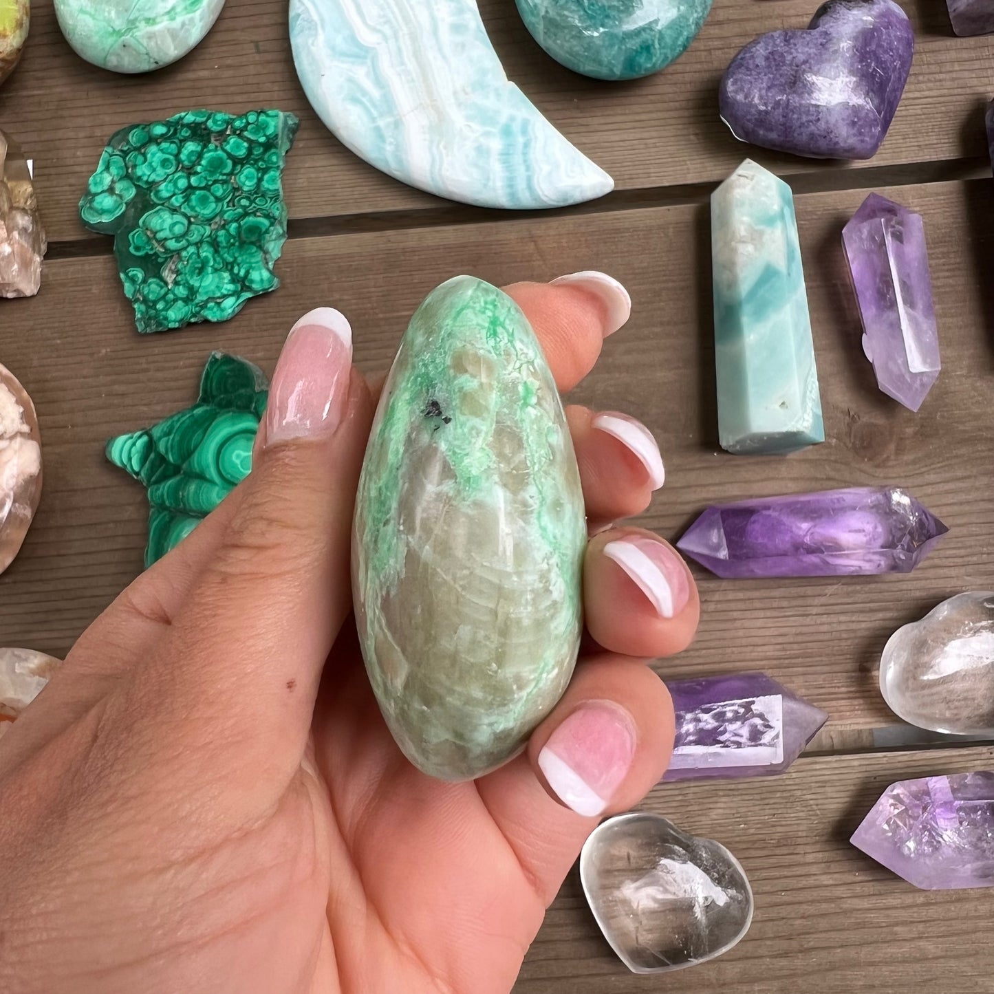 Garnierite Palm Stone (#8) - Simply Affinity