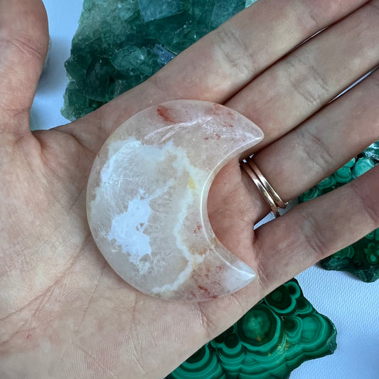 Flower Agate Moon (#10) - Simply Affinity