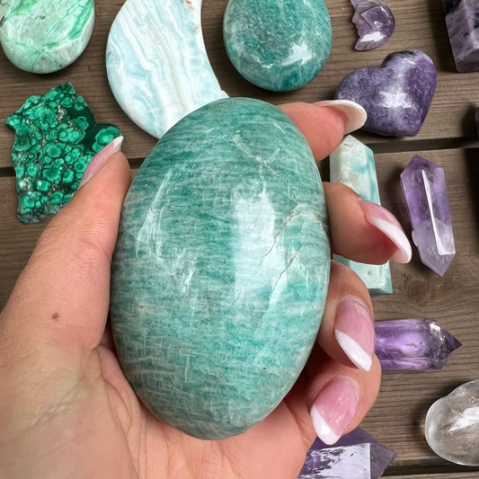 Amazonite Palm Stone (#10) - Simply Affinity