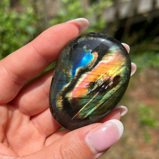 Labradorite Palm Stone (#131) - Simply Affinity