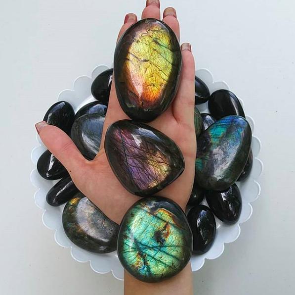 Labradorite Palm Stones from Simply Affinity