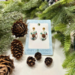 Pine Branch Earrings #2