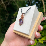 Star Amethyst Wire-Wrapped Pendant