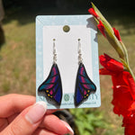 Noir Butterfly Wing Earrings