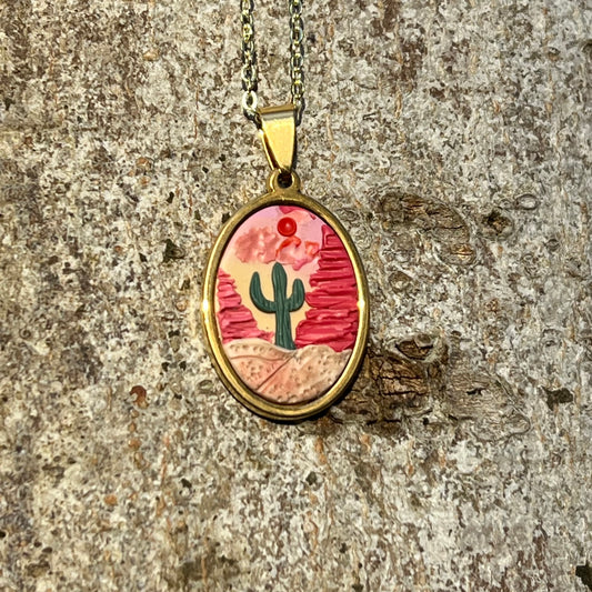 Desert Scene Necklace