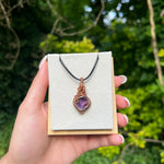 Star Amethyst Wire-Wrapped Pendant