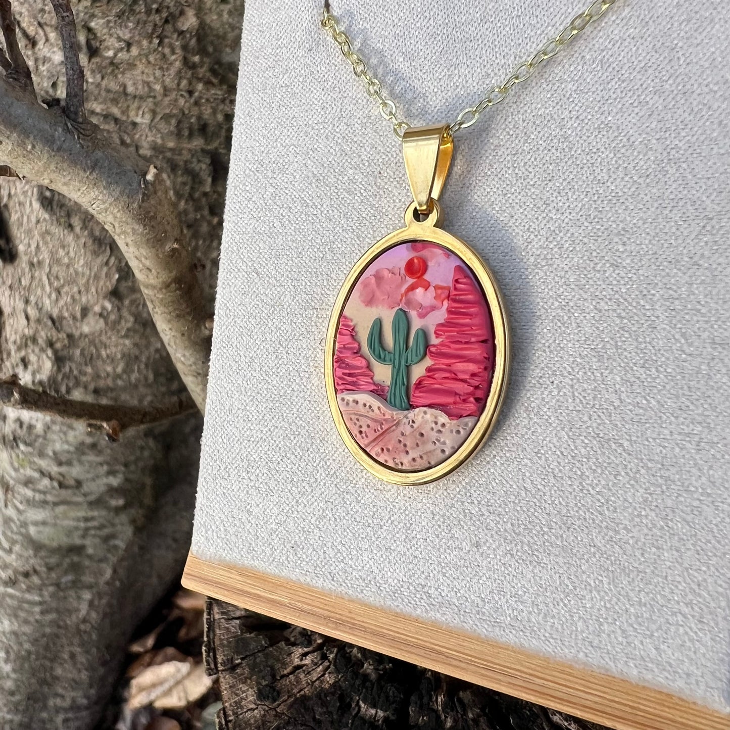 Desert Scene Necklace