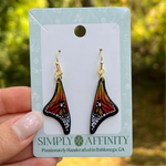 Monarch Butterfly Wing Earrings