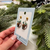 Pine Branch Earrings #2