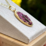 Purple Autumn Tree Necklace