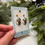 Pine Branch Earrings #2