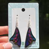 Noir Butterfly Wing Earrings