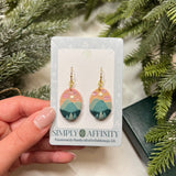 Pastel Mountain Sunset Earrings