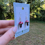 3-D Mushroom Earrings