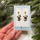 Pine Branch Earrings #2