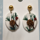 Pine Branch Earrings #2