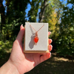 Wire-Wrapped Carnelian Necklace