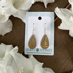 Bronze Fern Teardrop Earrings