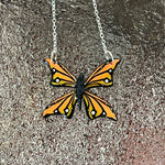 *NEW* Monarch Butterfly Sterling Silver Necklace (OOAK)