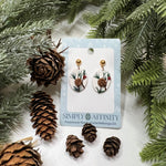 Pine Branch Earrings #2