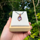 Star Amethyst Wire-Wrapped Pendant