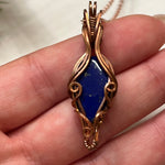 Wire-Wrapped Lapis Necklace